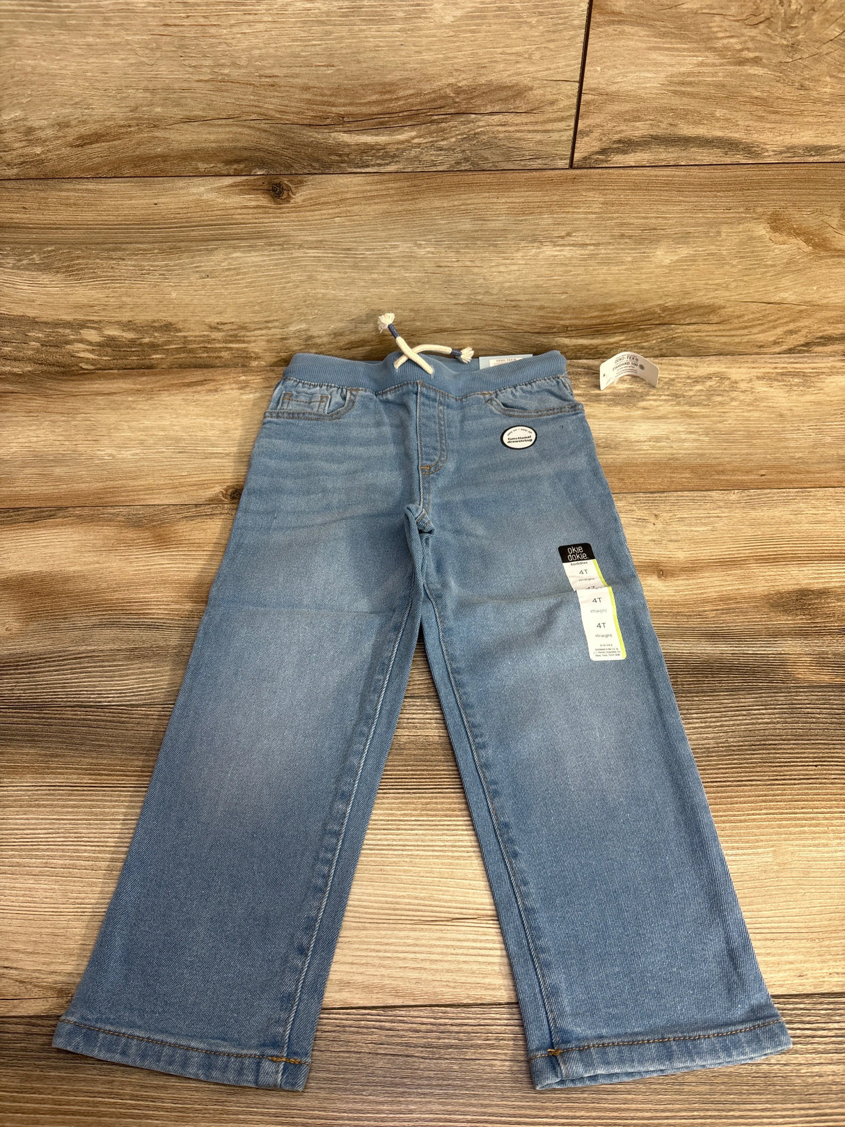 NEW Okie Dokie Drawstring Jeans Blue sz 4T