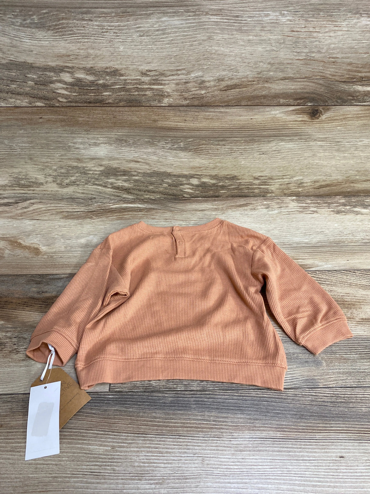 NEW Grayson Mini Waffle Knit Long Sleeve Shirt Brown sz 6-9m