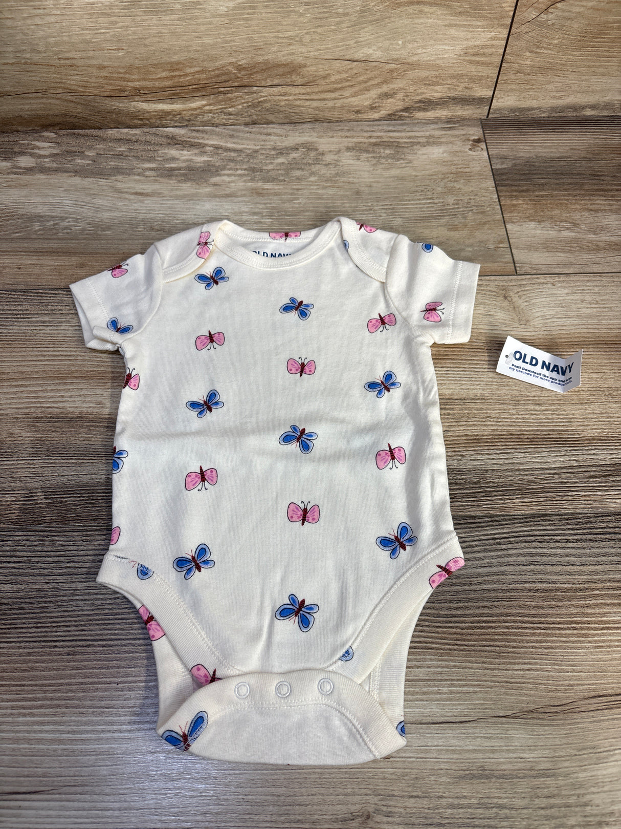 NEW Old Navy Butterfly Bodysuit Ivory sz 3-6m