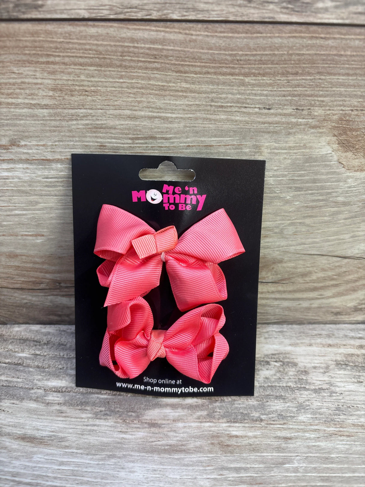 NEW Hair Bows 2pk Coral