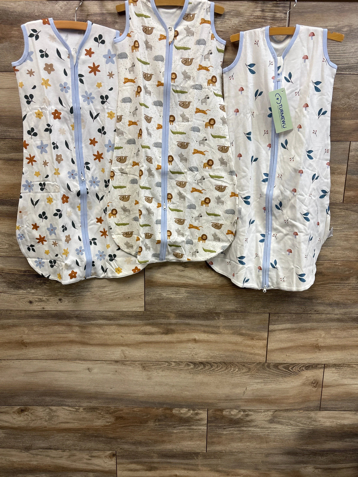 NEW TURMEWU 3pk Sleep Sacks White sz 6-12m