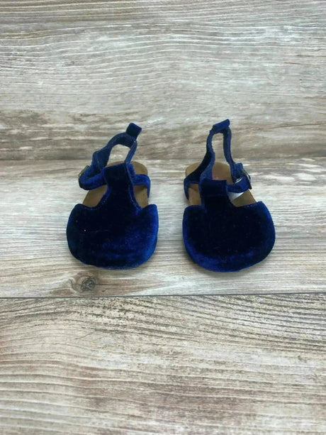 Baby B'gosh Velvet Cork Shoes Navy Sz 4c - Me n Mommy To Be