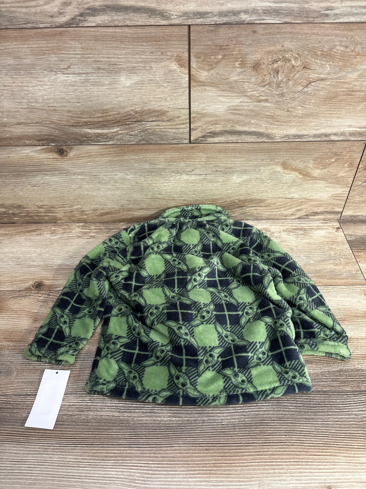 NEW Star Wars Plush Yoda Button Up Shirt Green sz 2T