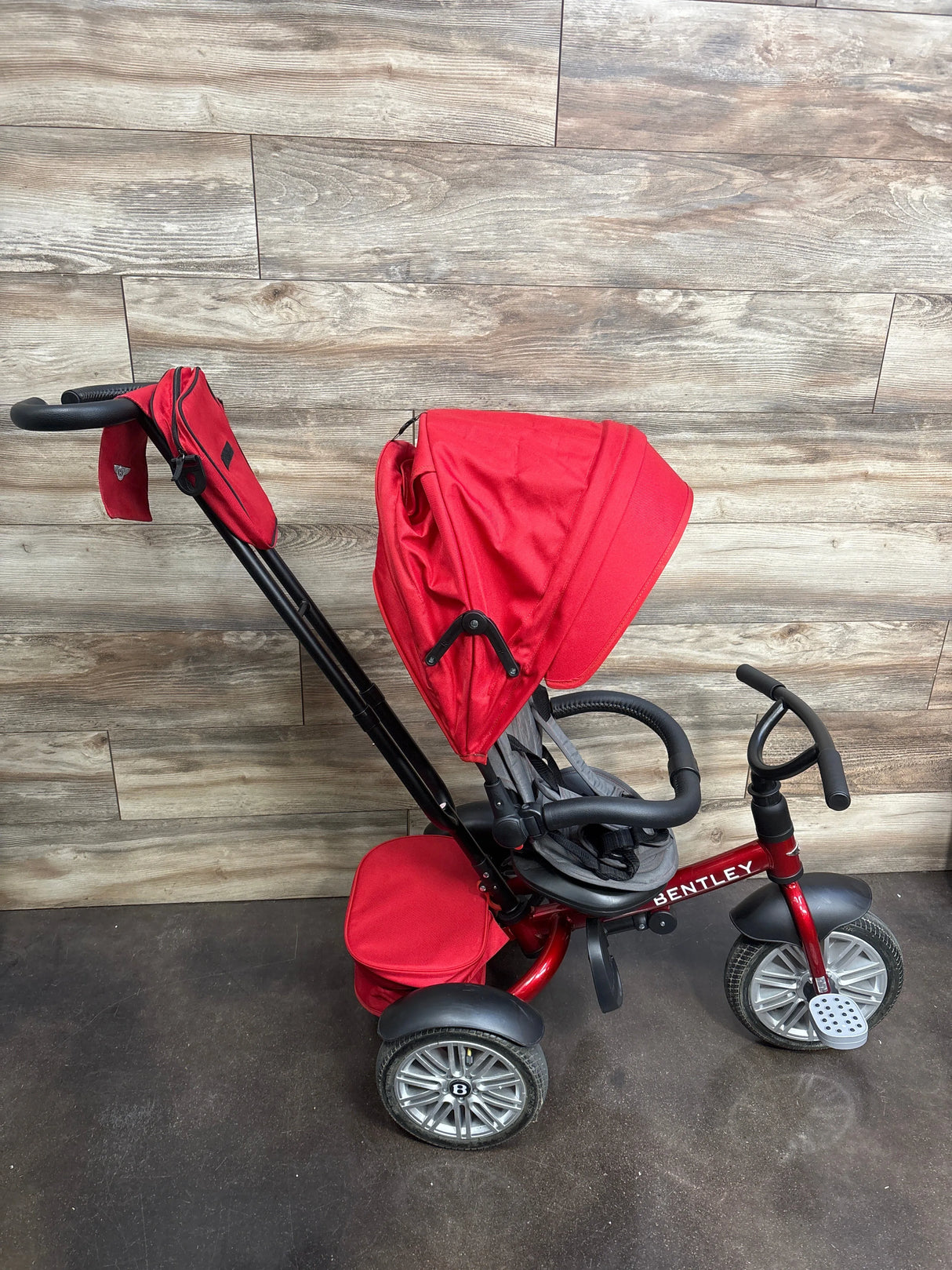 Bentley 6-in-1 Convertible Stroller Trike in Dragon Red