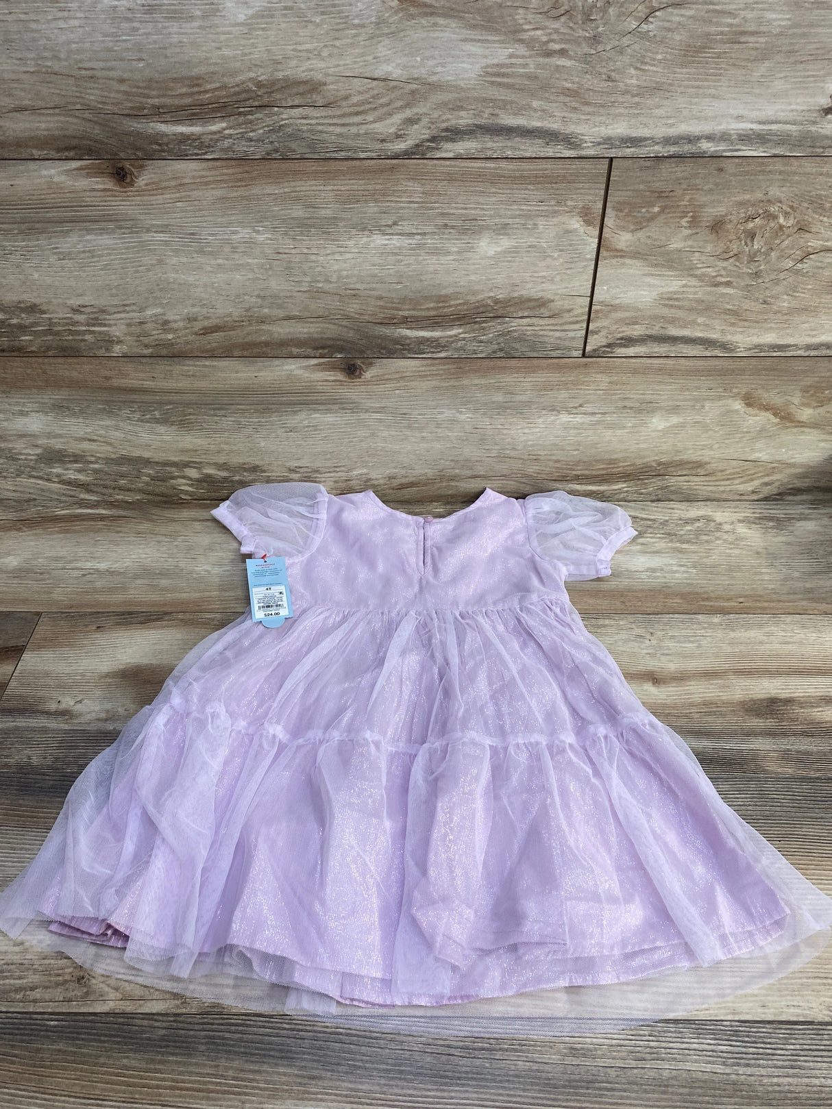 NEW Cat & Jack Tulle Overlay Dress Purple sz 4T - Me n Mommy To Be