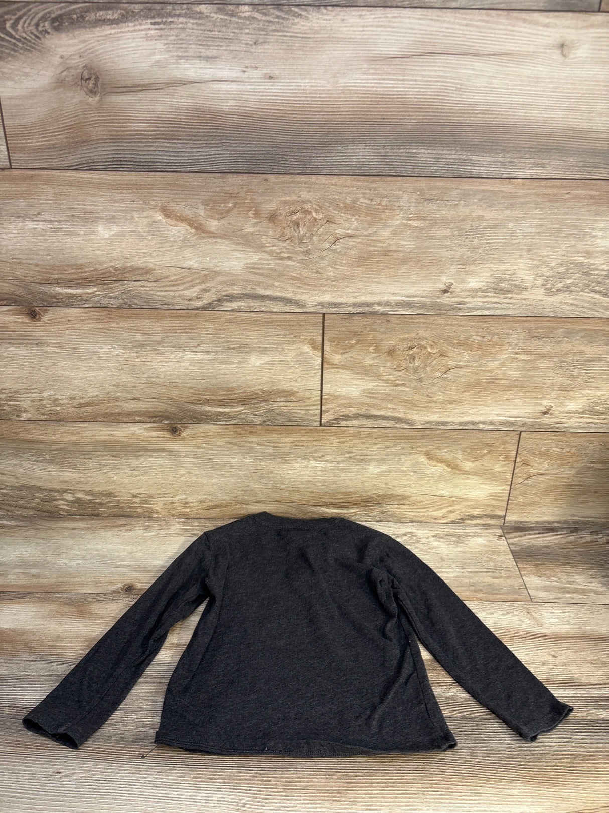 Wonder Nation Long Sleeve Henley Shirt Grey sz 4-5T