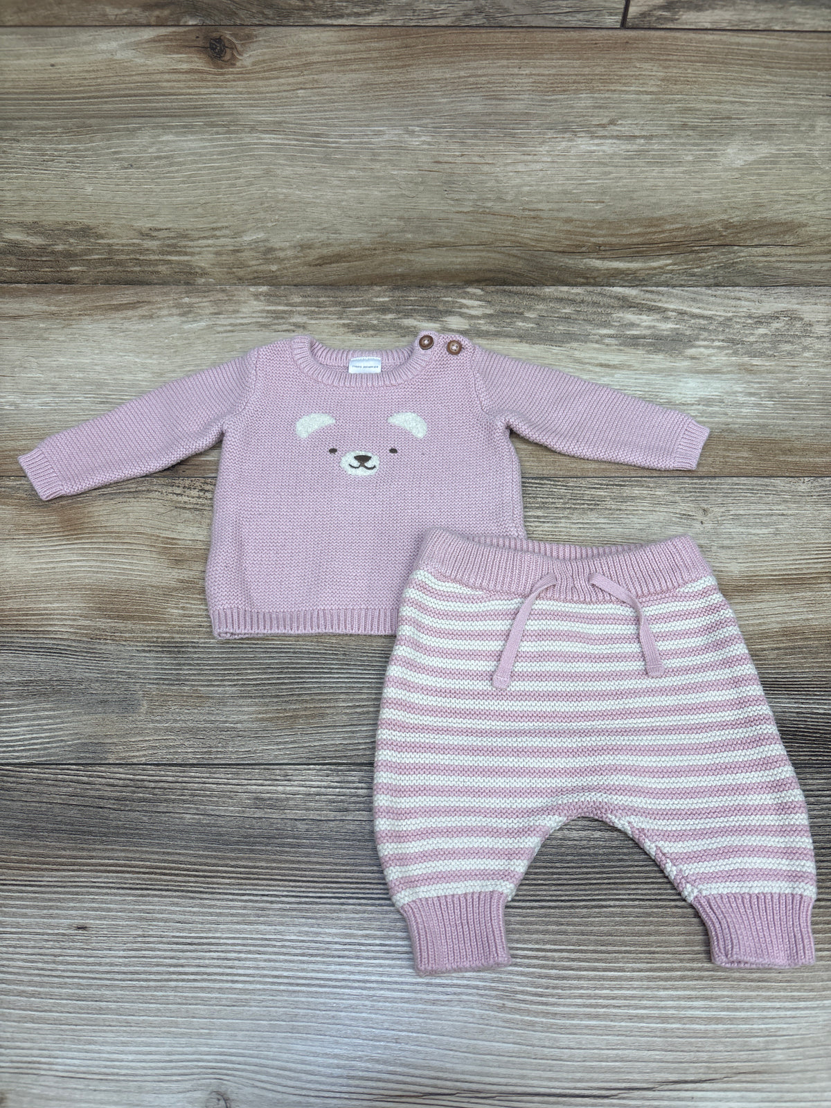 Just One You 2pc Knit Sweater & Pants Set Pink sz Newborn