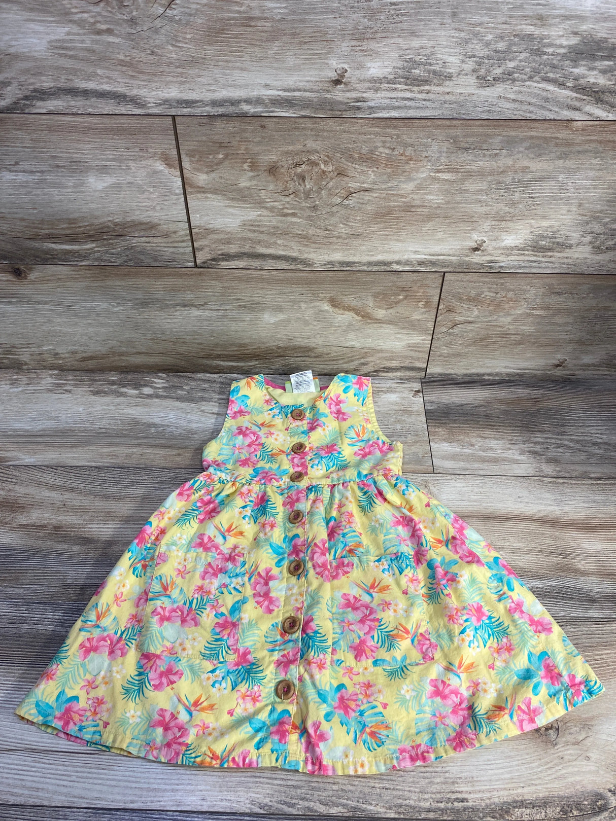 Penelope Mack Floral Dress Yellow sz 3T - Me n Mommy To Be
