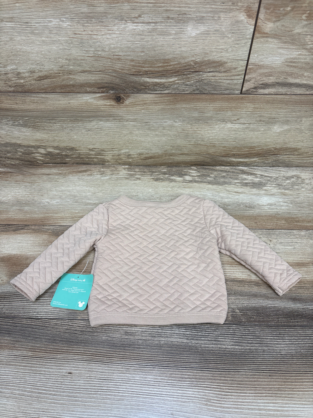 NEW Disney Baby Winnie The Pooh Quilted Sweatshirt Tan sz 3/6m
