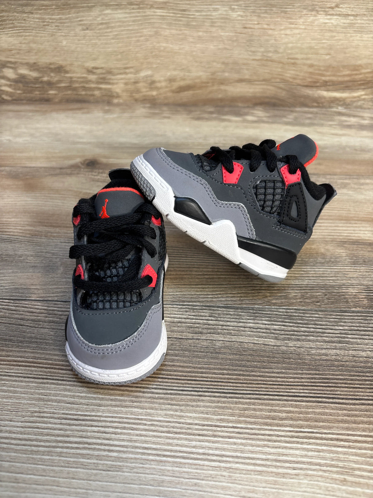 Air Jordan 4 Retro TD 'Infrared' Sneakers sz 4c