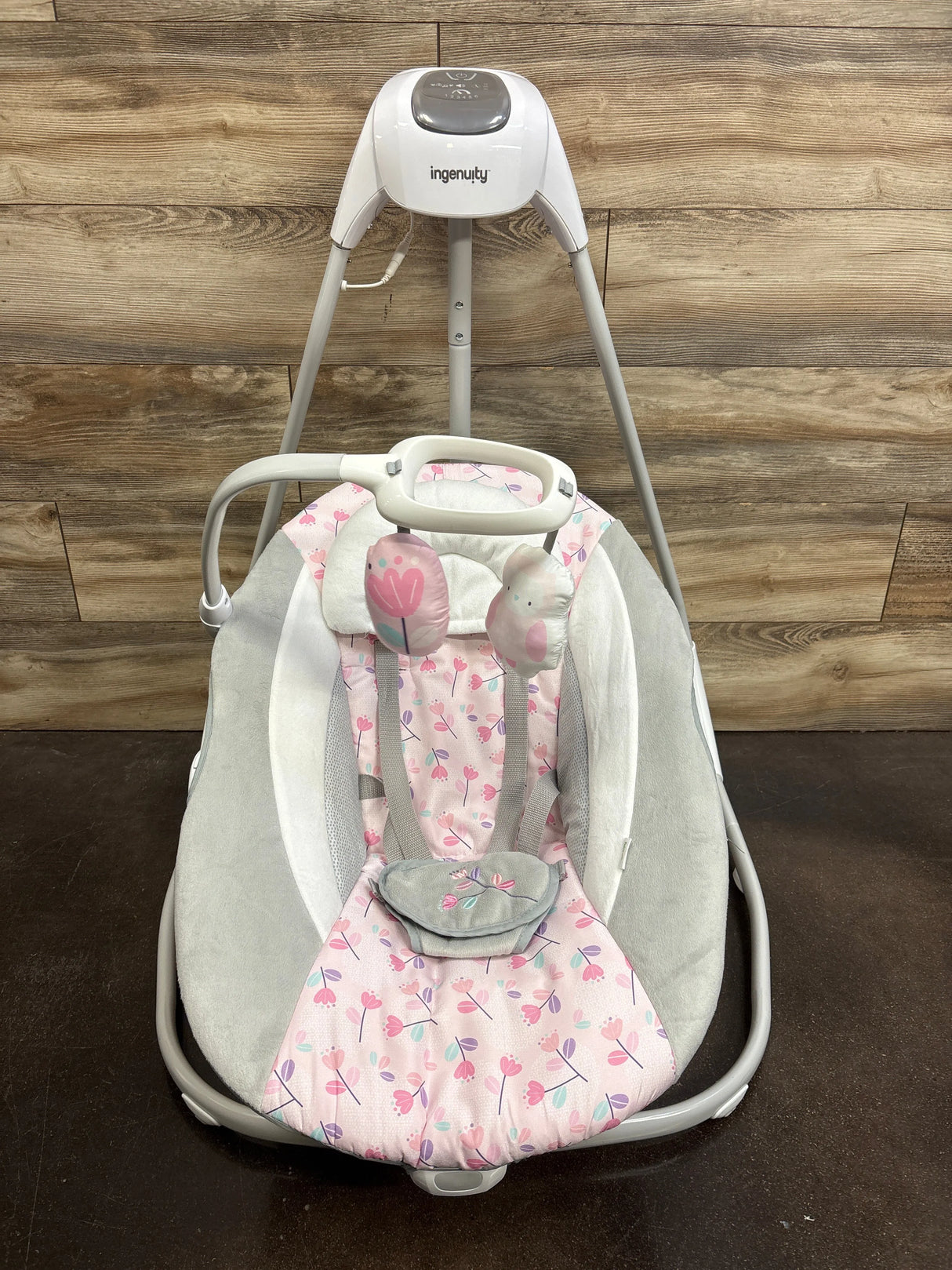 Ingenuity SimpleComfort Compact Swing in Pink Cassidy