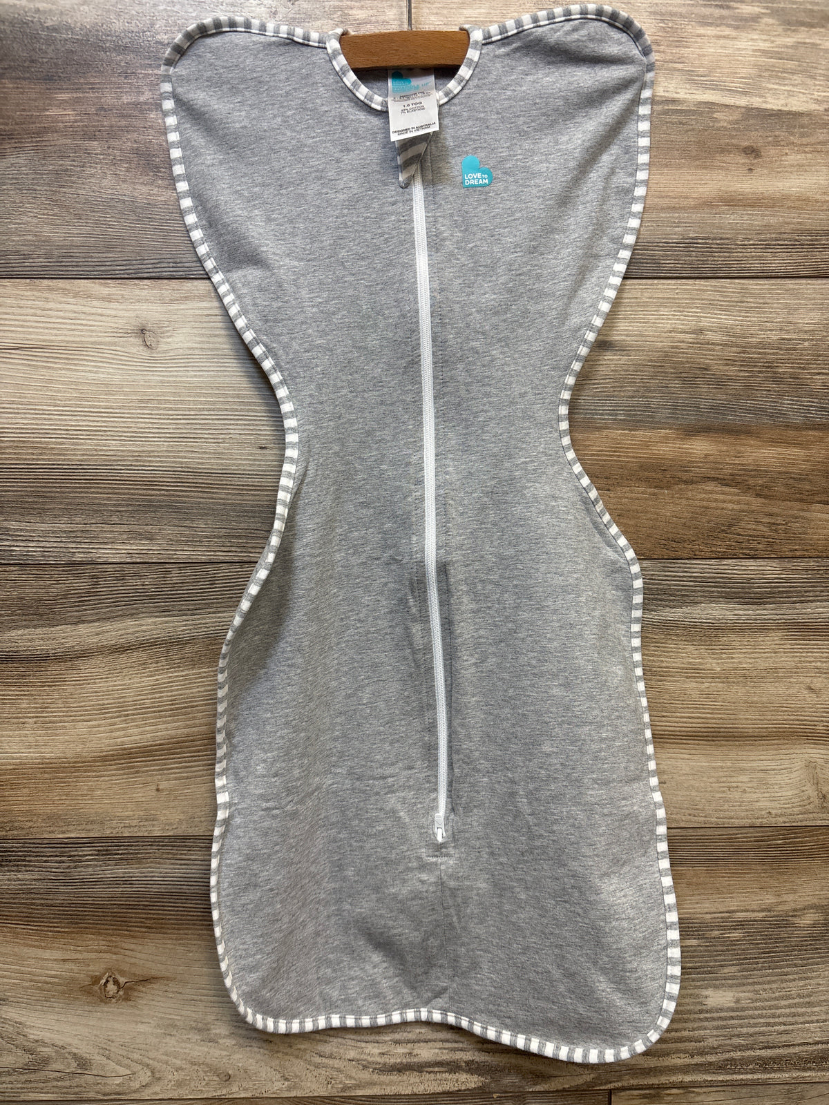 Love To Dream Swaddle Up Stretch Cotton Grey sz Medium/3-6m
