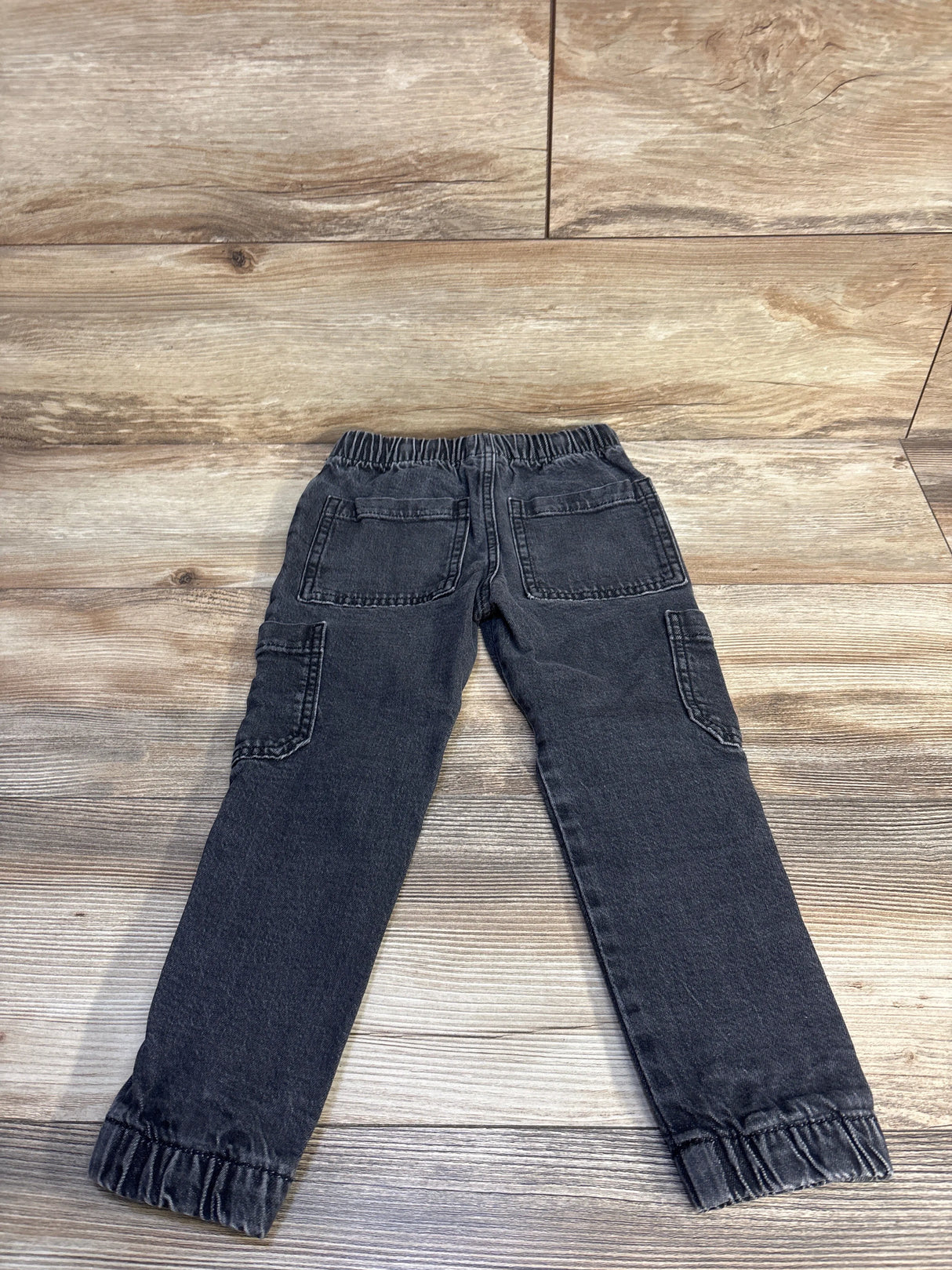 Cat & Jack Cargo Denim Joggers Grey sz 4T