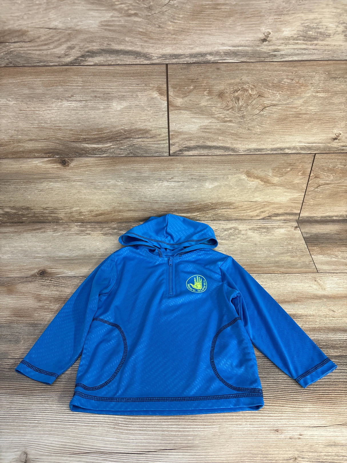 Body Glove Hooded Quarter-Zip Rash Guard Shirt Blue sz 24m