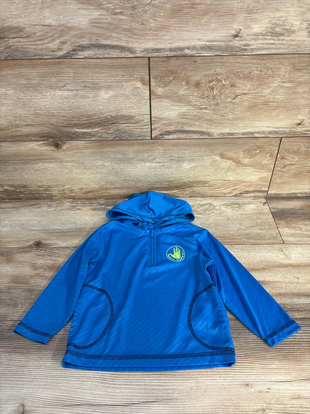 Body Glove Hooded Quarter-Zip Rash Guard Shirt Blue sz 24m