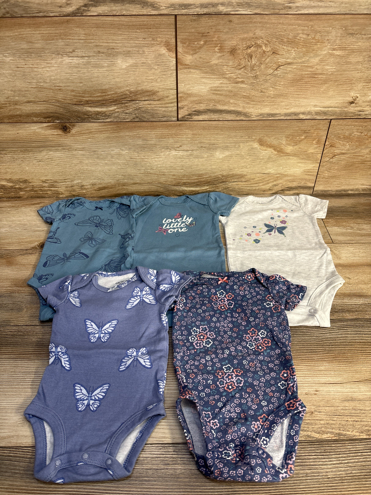 Carter's 5pk Bodysuits Blue sz 3m