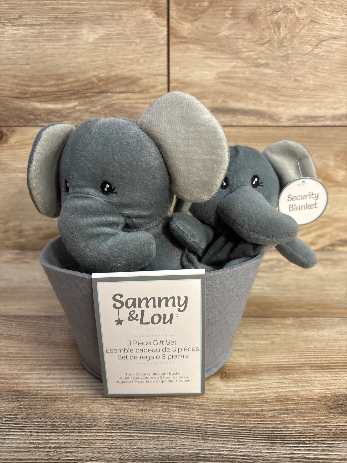 NEW Sammy & Lou 3pc Elephant Gift Set Basket