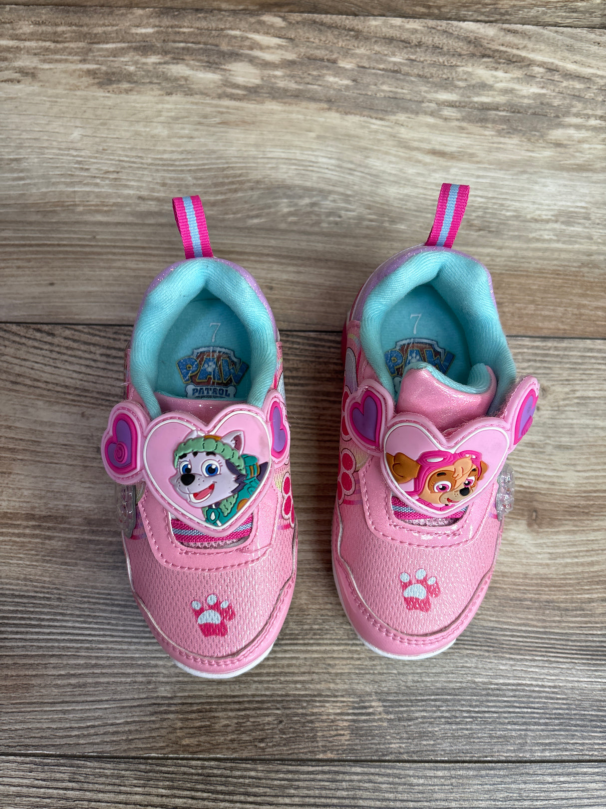 PAW Patrol Light-Up Sneakers Pink sz 7c