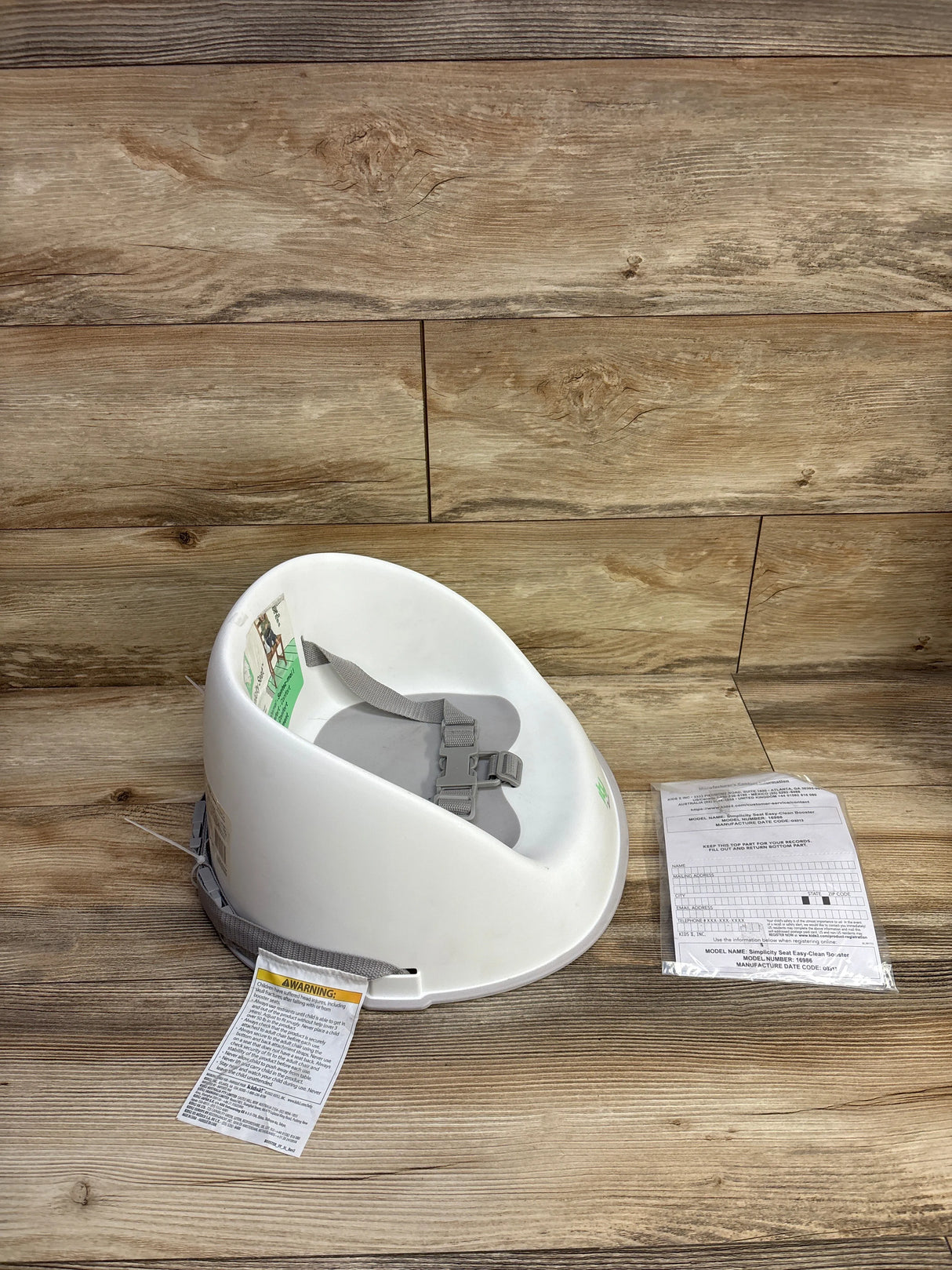 NEW Ingenuity Simplicity Toddler Booster Seat in Grey