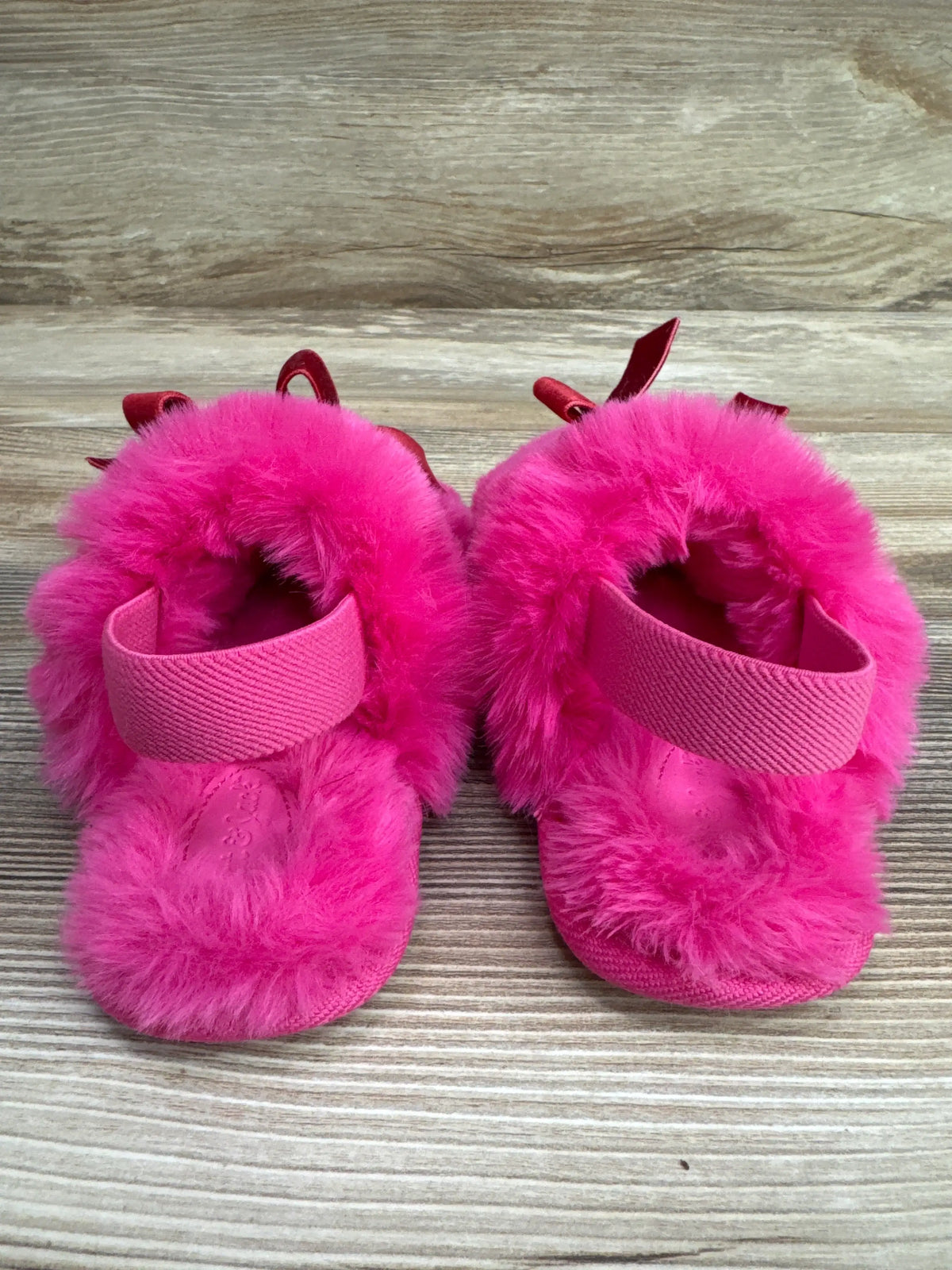 Cat & Jack Amoret Plush Slippers Pink sz 9/10c