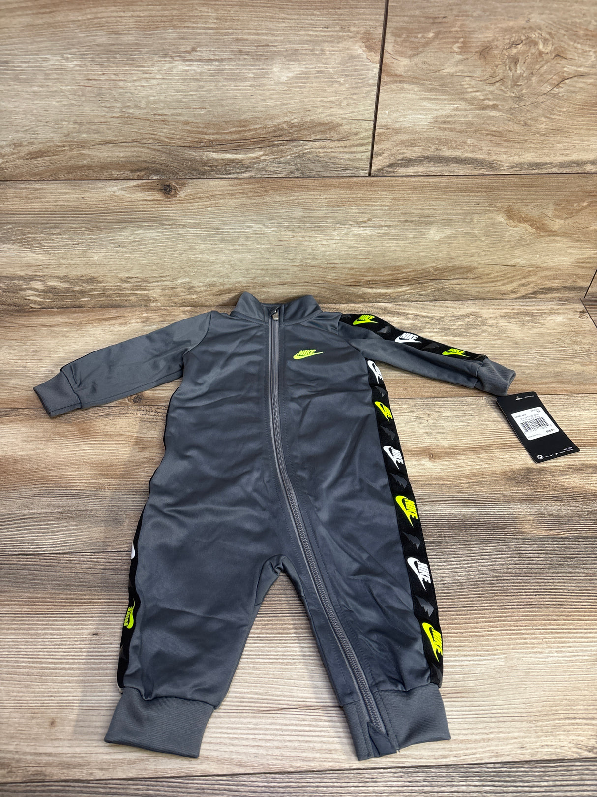 NEW Nike Tapped Coverall Grey sz 6m