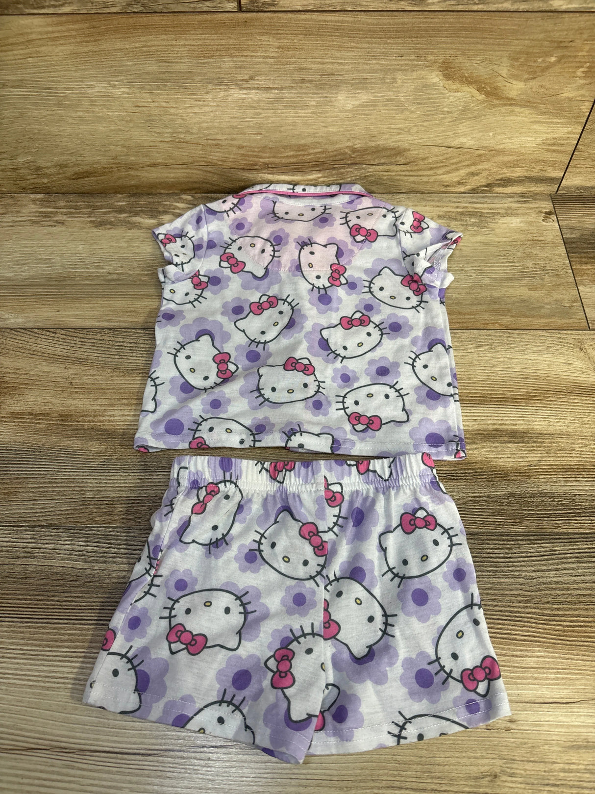 Hello Kitty 2pc Coat Style Pajama Set White sz 12m