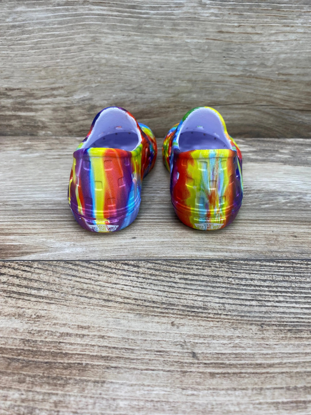 NEW Vans Slip-On TRK Shoes Rainbow sz 5c - Me n Mommy To Be