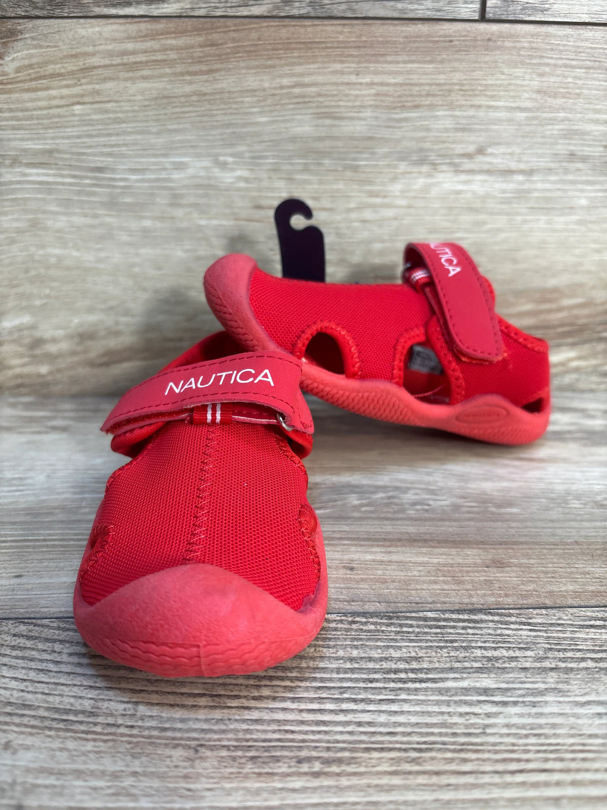NEW Nautica Kettle Gulf Protective Water Shoe Red sz 8c