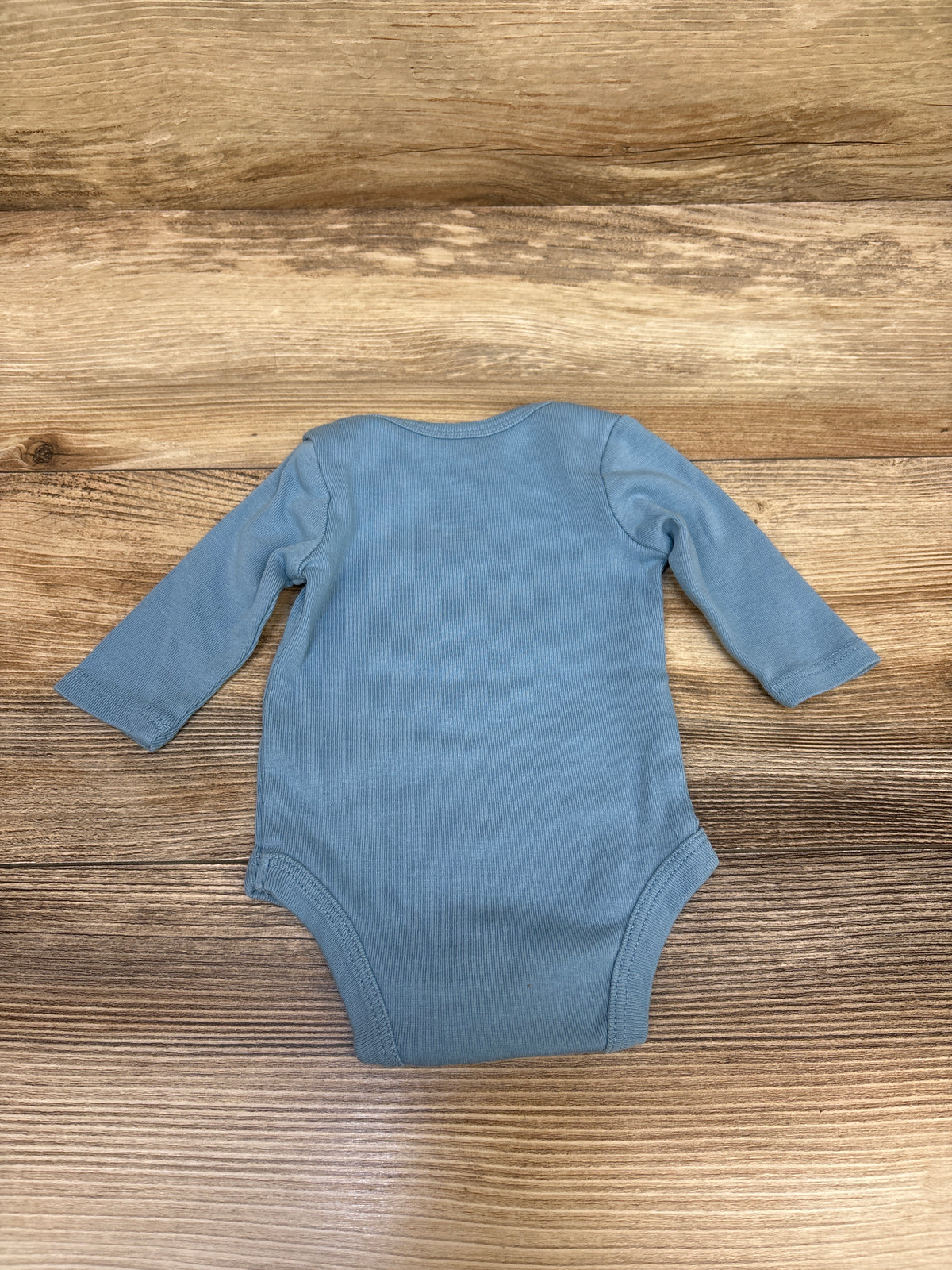 Okie Dokie Long Sleeve Bodysuit Blue sz Newborn