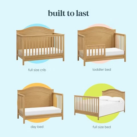 NEW DaVinci Charlie 4-in-1 Convertible Crib - Honey