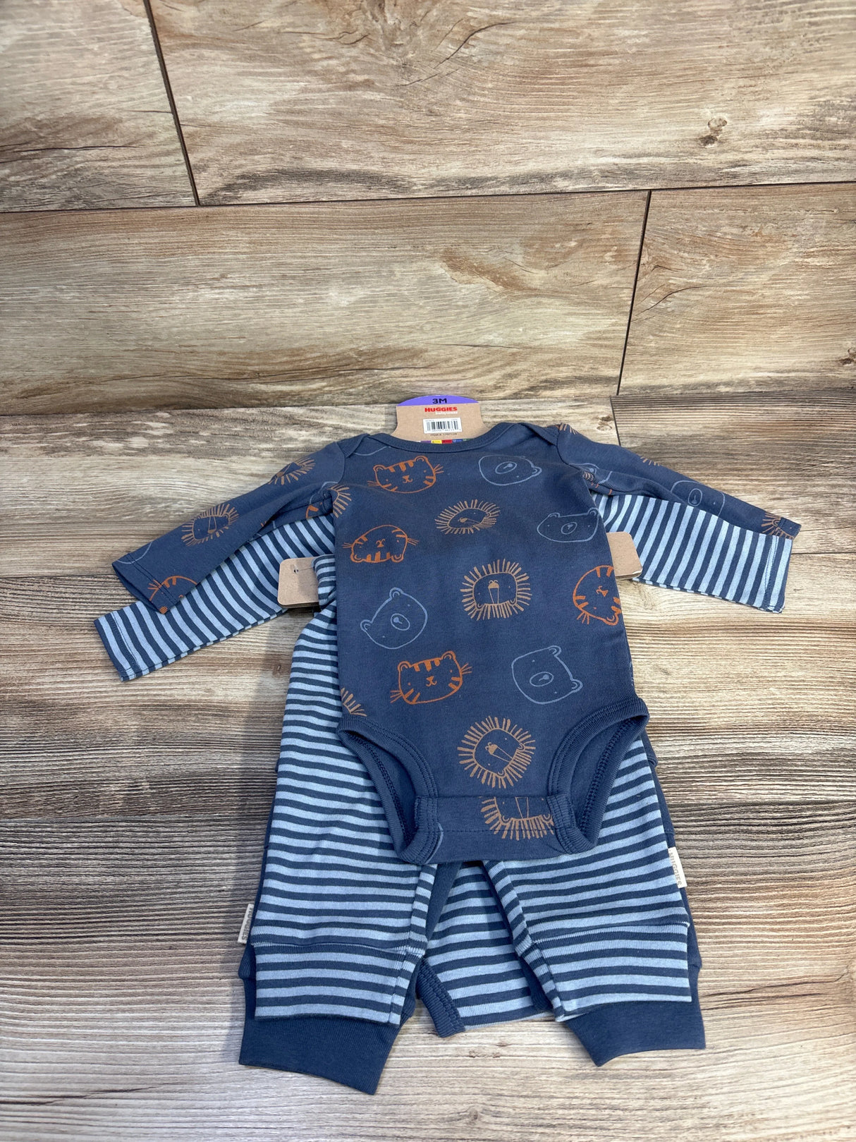 NEW Huggies 4pc Layette Set Blue sz 3m