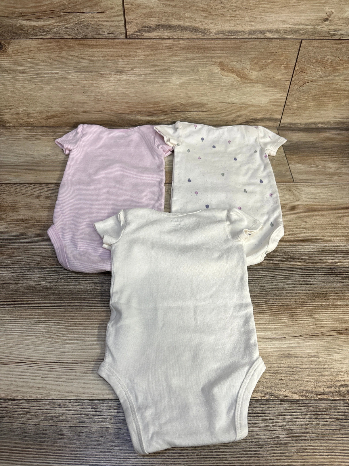 Carter's 3pk Bodysuits White sz 6m