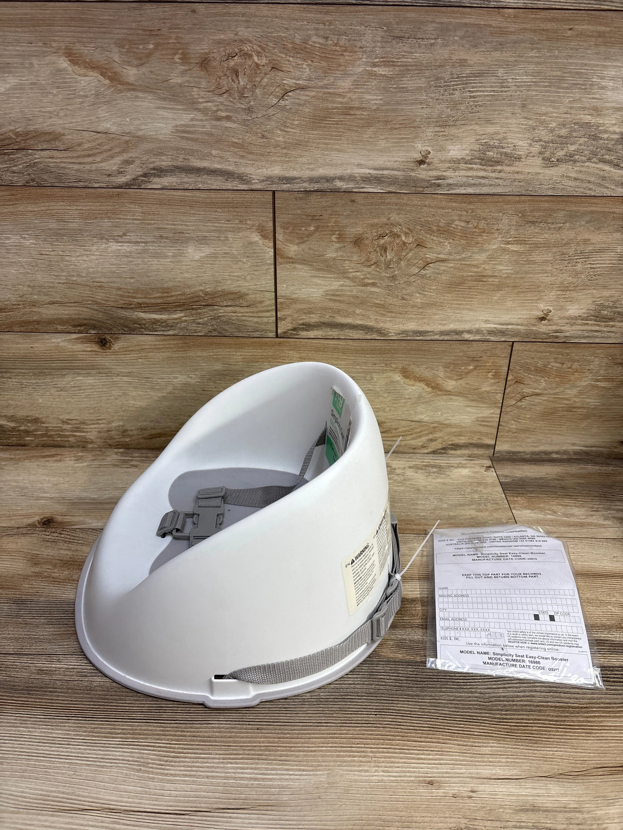 NEW Ingenuity Simplicity Toddler Booster Seat in Grey