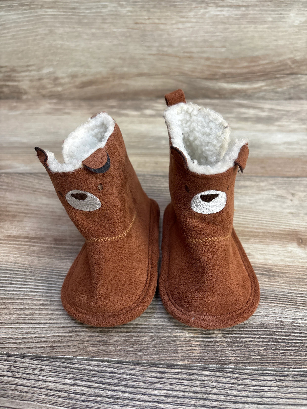 Rising Star Soft Sole Booties Brown sz 2/3c