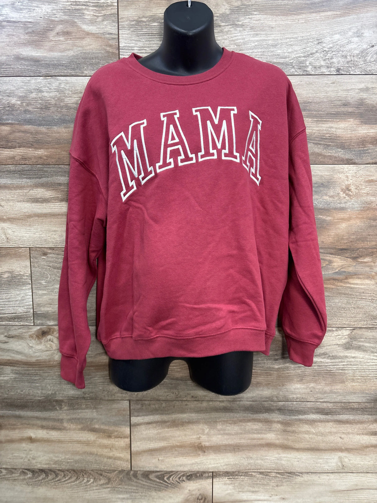 State of Mine Maternity 'Mama' Pullover Sweater Red sz Large