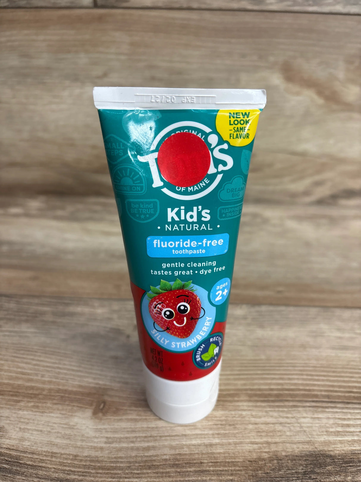NEW Tom's of Maine Silly Strawberry Kids' Fluoride-Free Toothpaste - 4.2oz