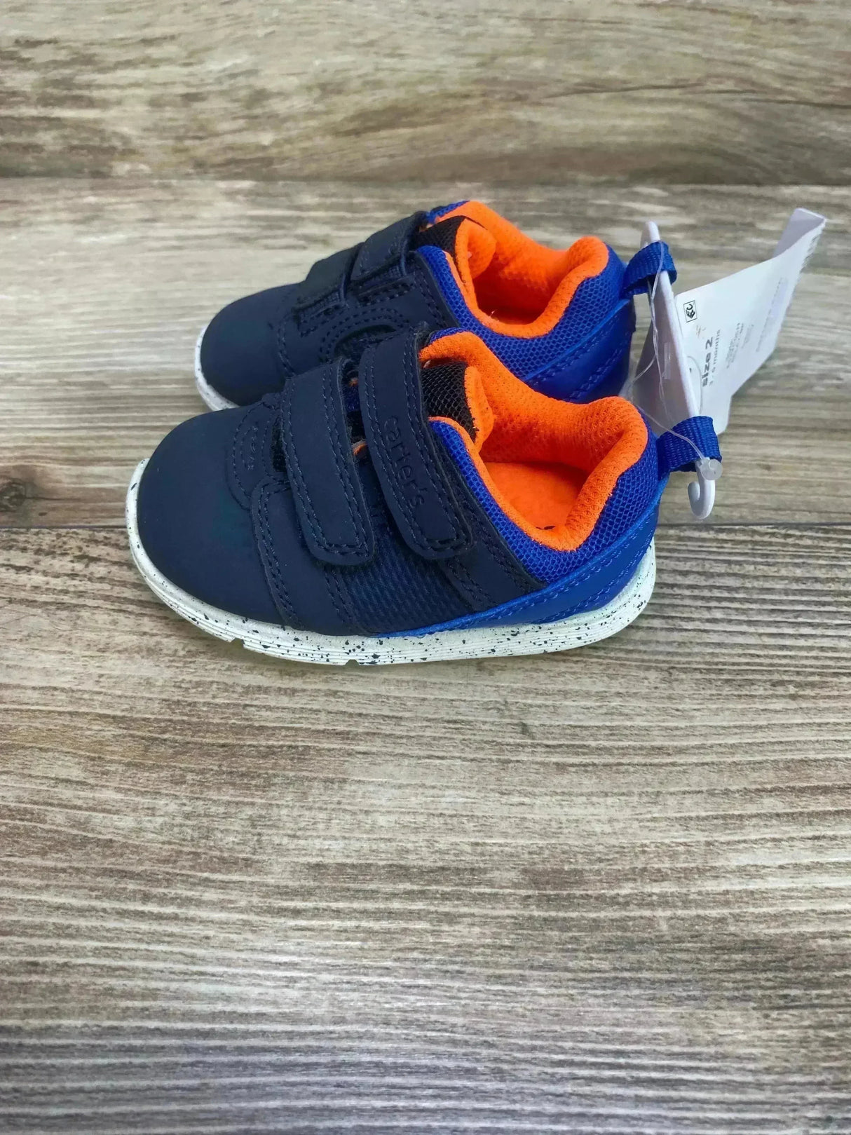NEW Carter's Every Step Double Velcro Sneakers Sz 2c - Me n Mommy To Be