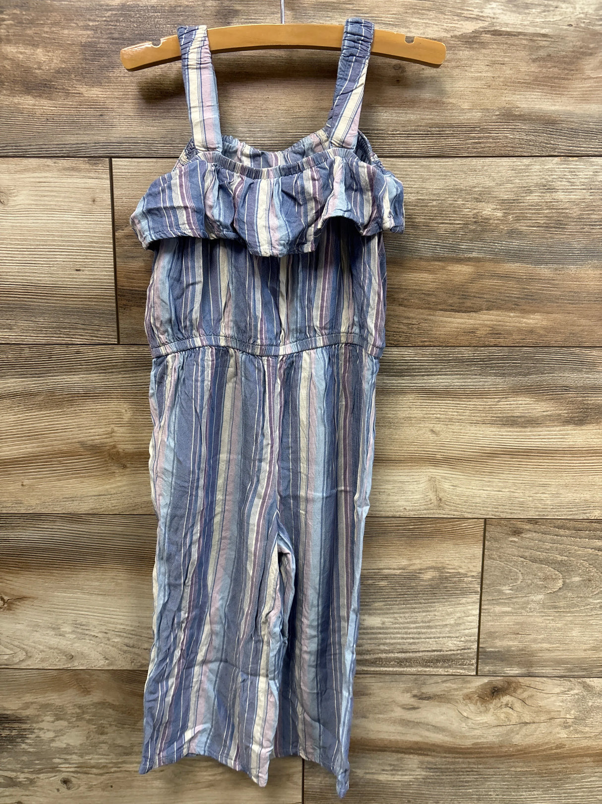 Oshkosh Striped Jumpsuit Blue sz 4T