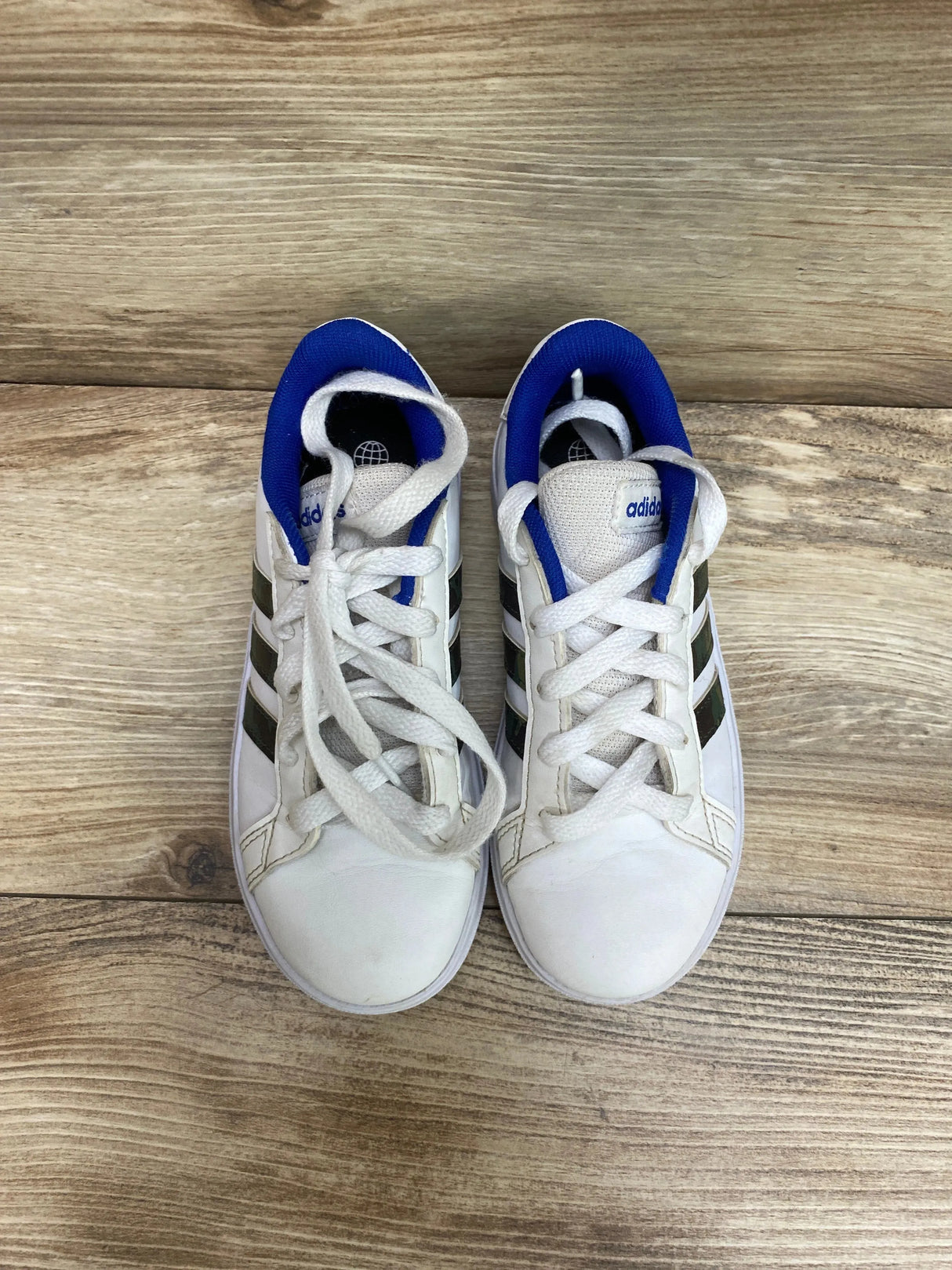 Adidas Neo Grand Court Base 2.0 Cloud White Royal Blue Sz 12c - Me n Mommy To Be