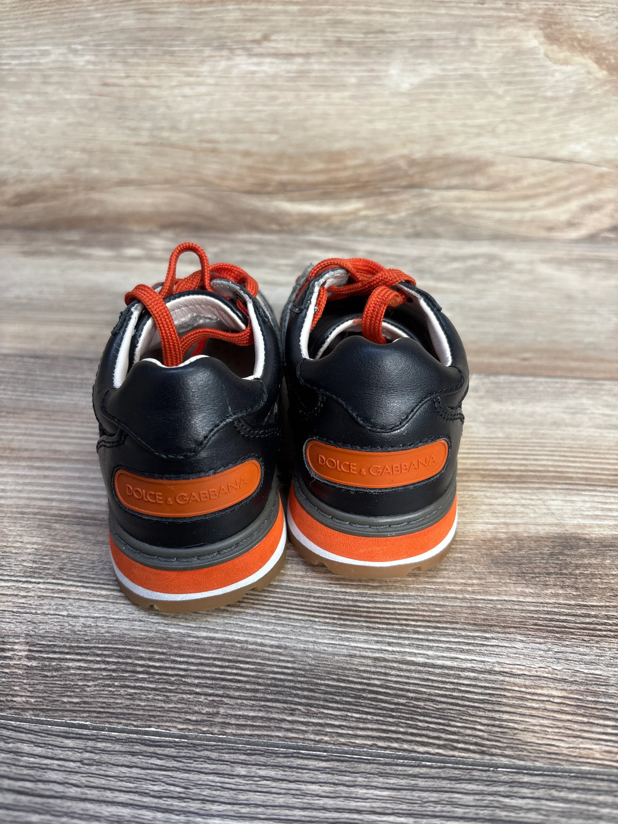 Dolce & Gabbana Bambino Leather Sneakers Black sz 9c