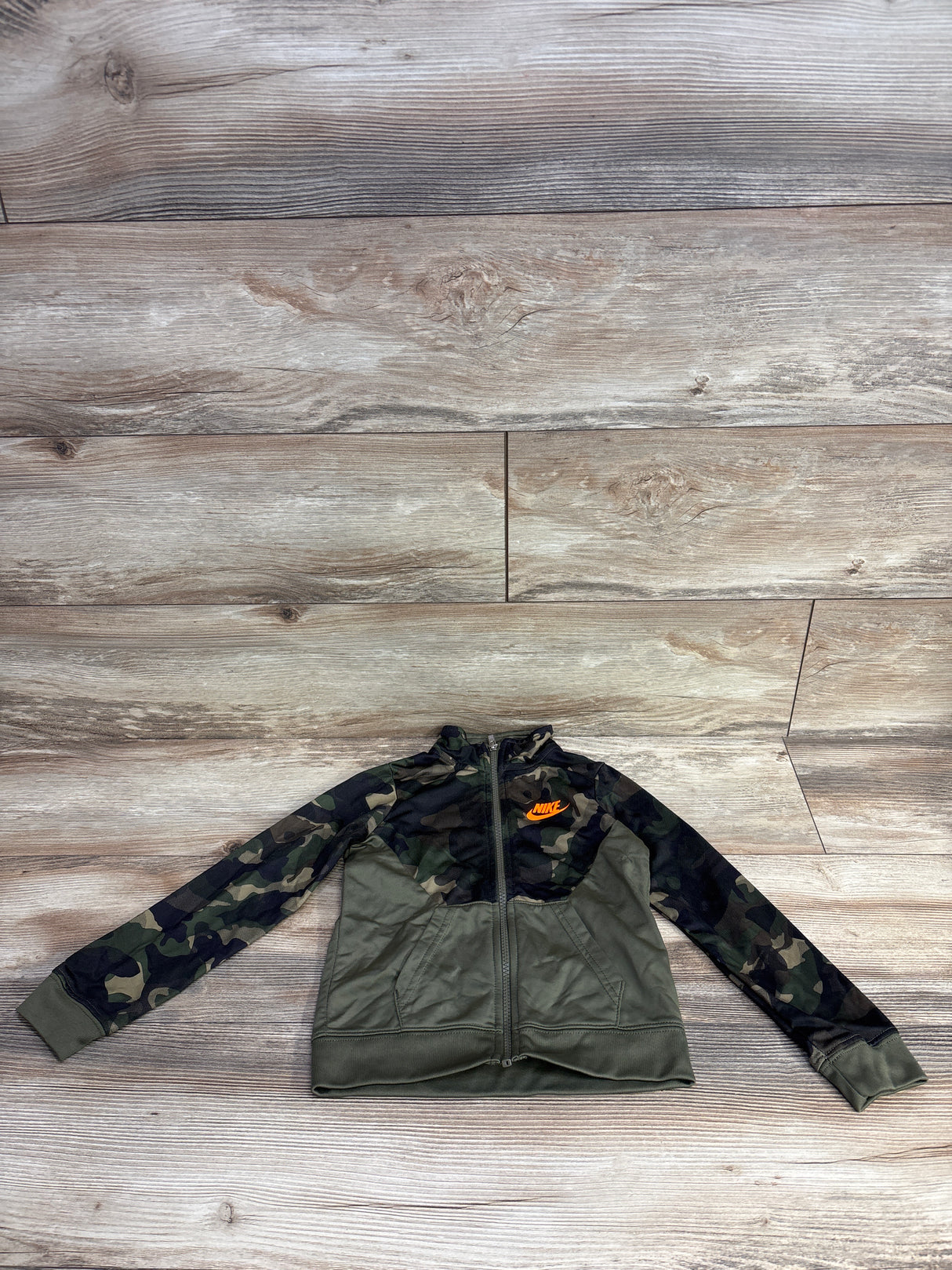 Nike Camo Full Zip Active Jacket Green sz 4T