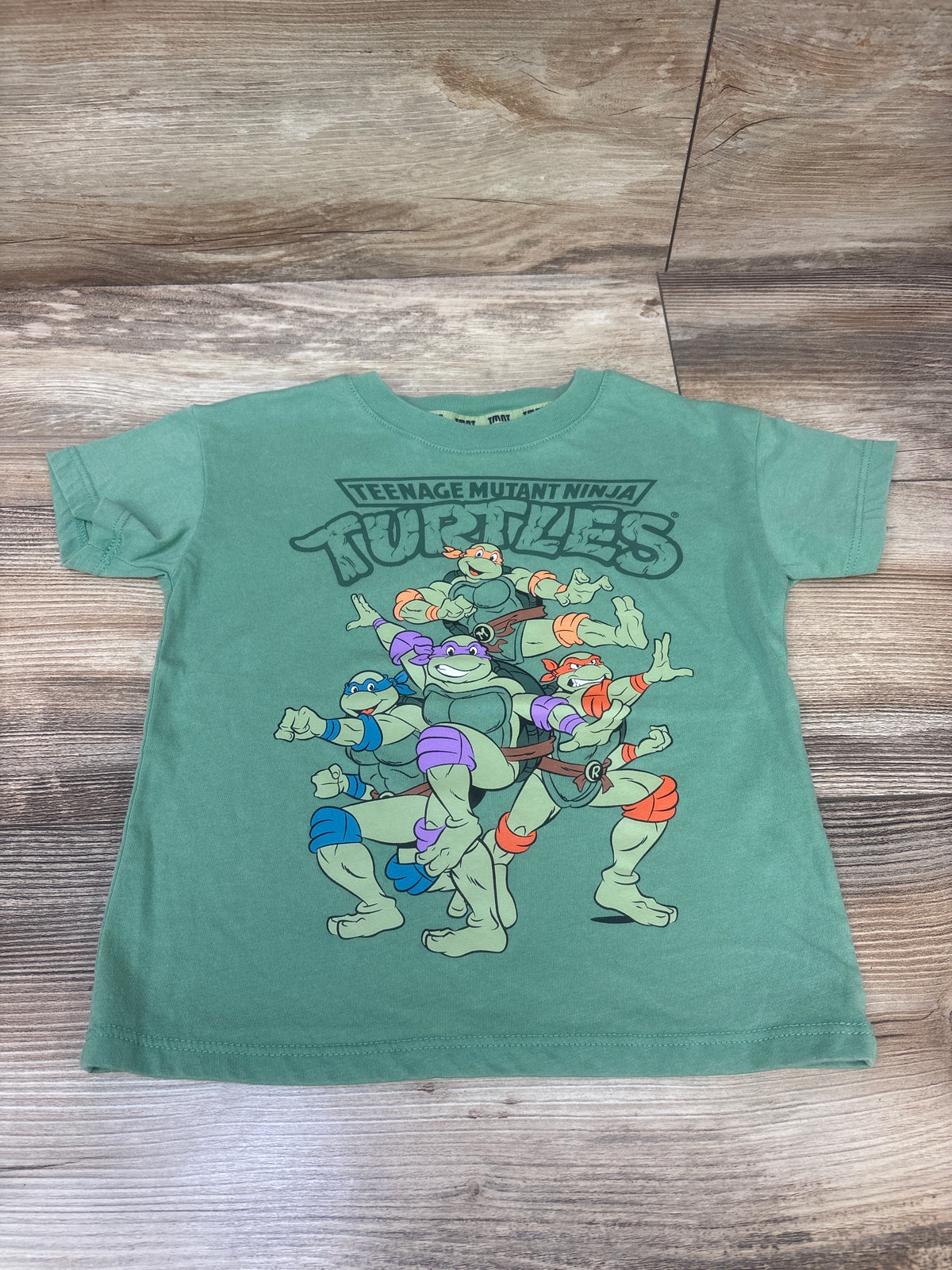 Nickelodeon Teenage Mutant Ninja Turtles Shirt Green sz 3T