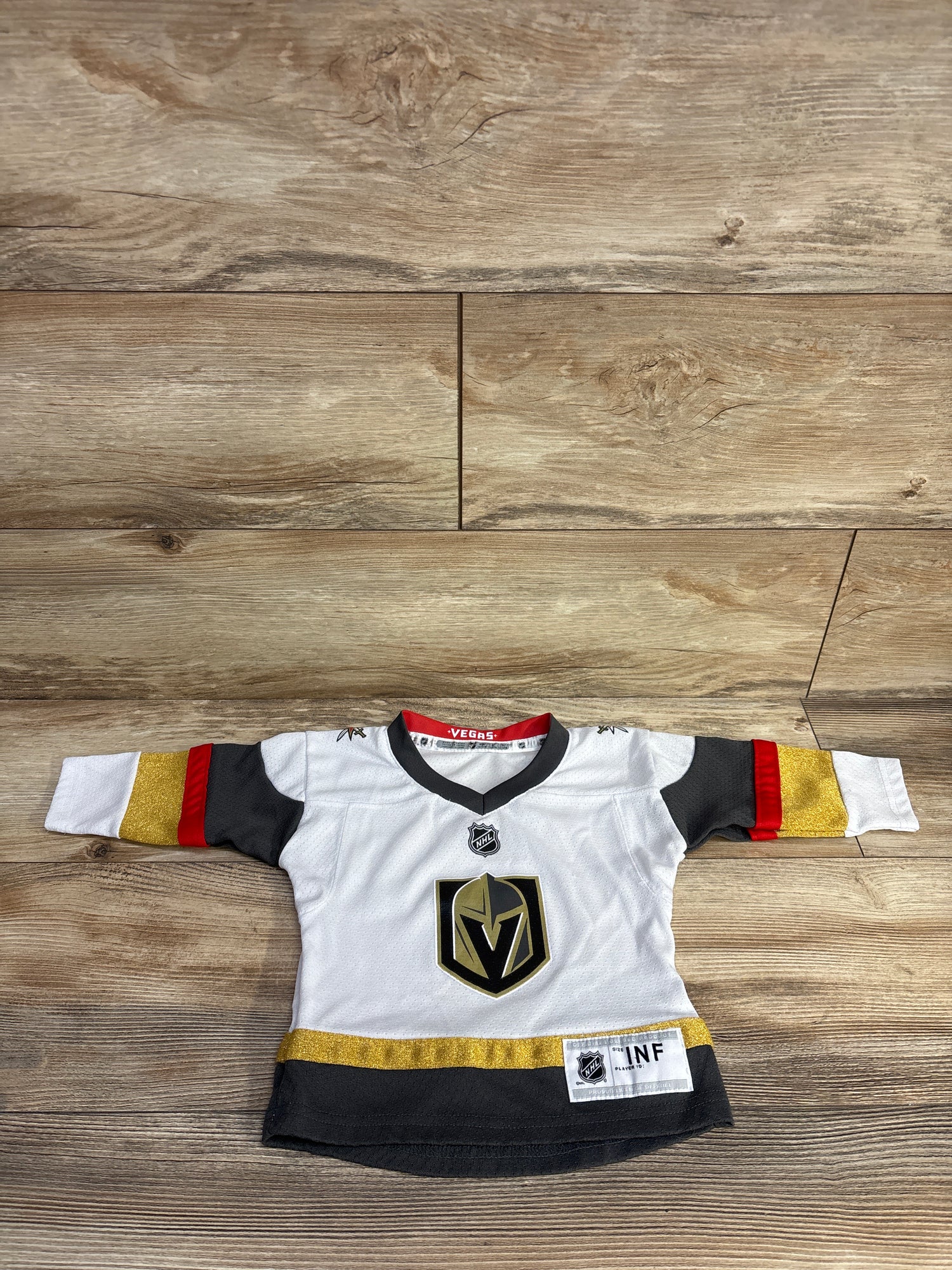 NHL Vegas Golden Knights White Premier Away Jersey sz 12-24m