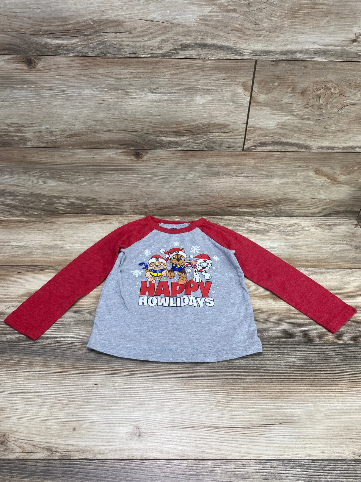 Jumping Beans Paw Patrol Happy Howlidays Shirt Red sz 3T - Me n Mommy To Be