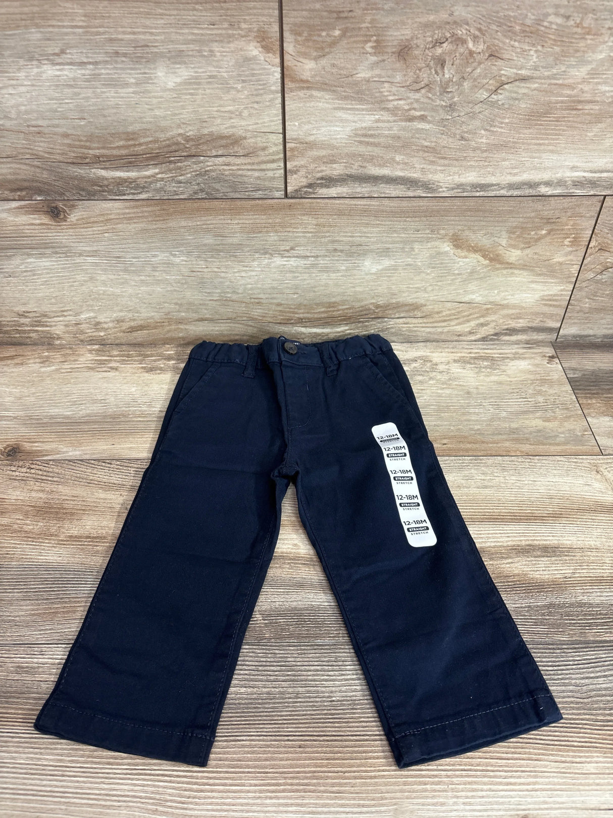 NEW Children's Place Uniform Stretch Chino Pants Navy sz 12-18m