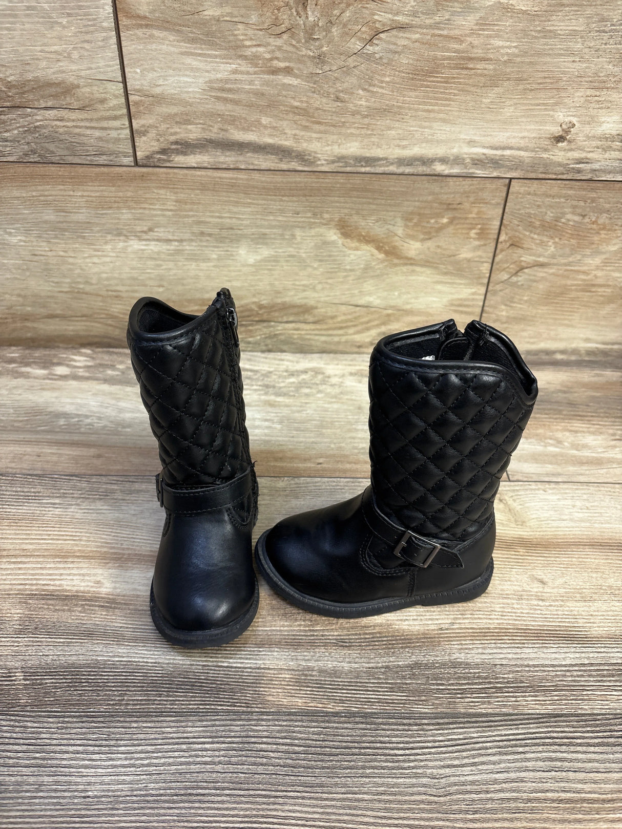 Carter's Clares Quilted Riding Boots Black sz 6c