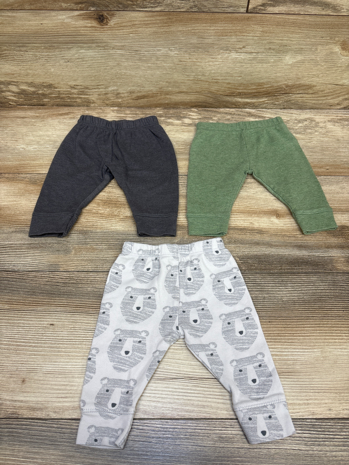 Cloud Island 3pk Pants Grey sz Newborn