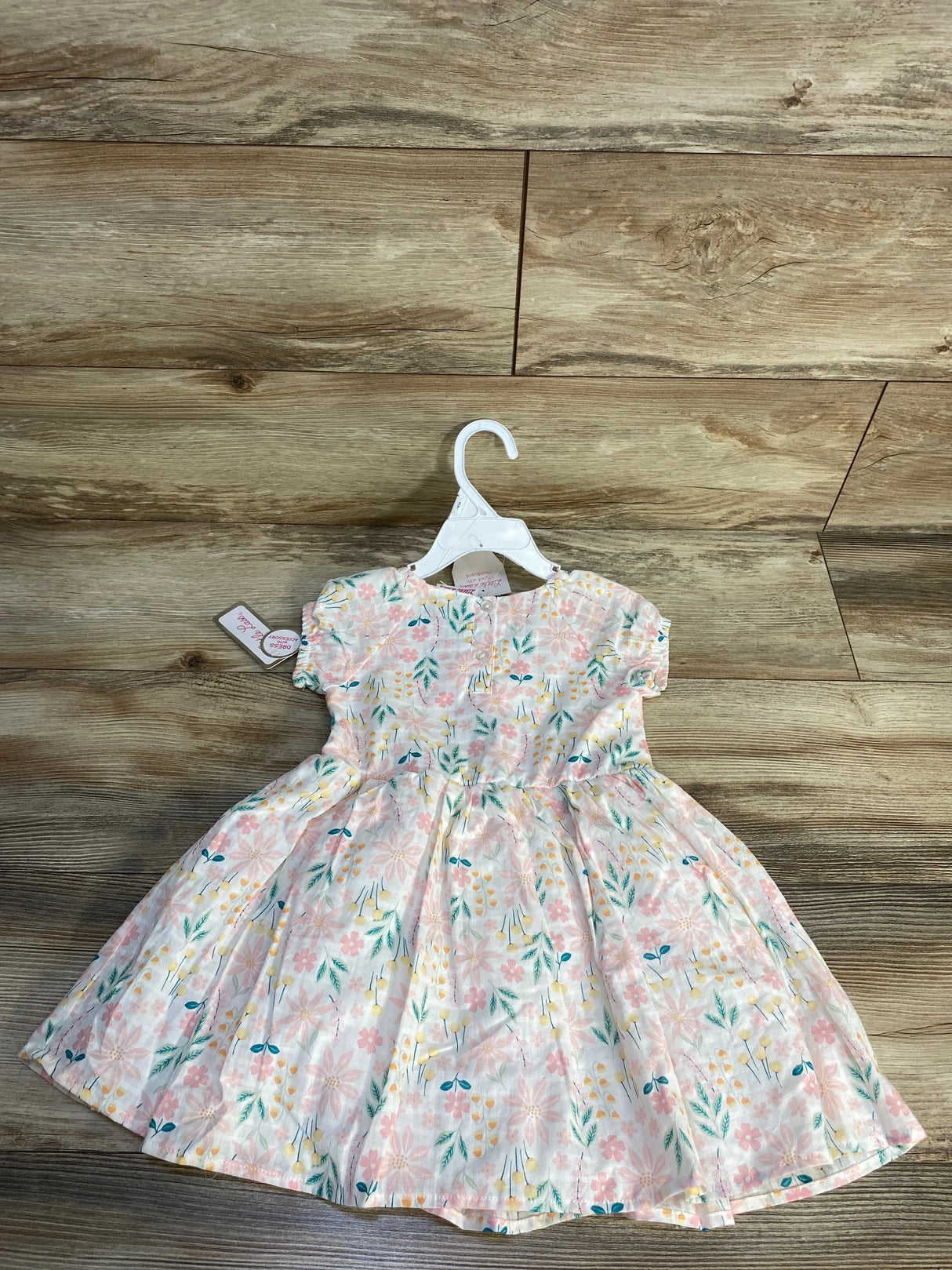NEW Little Lass Floral Dress White sz 3T