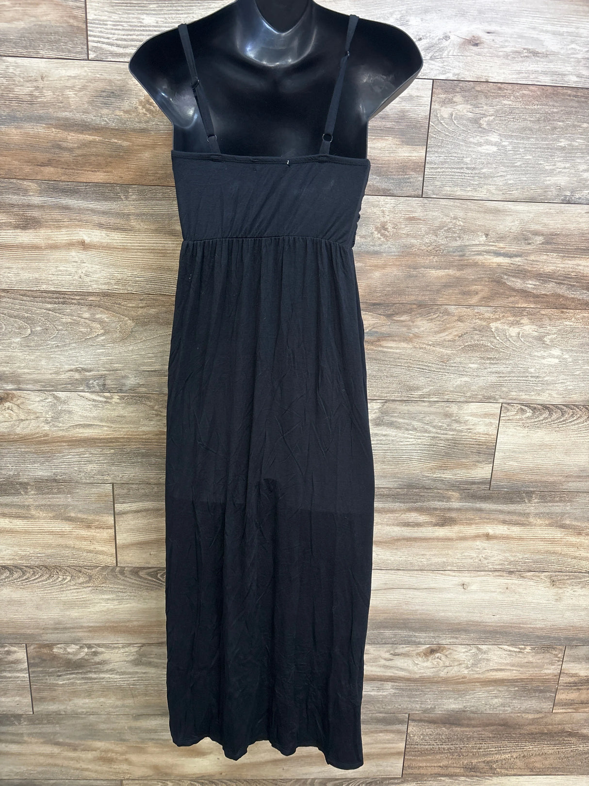 NEW Love Circle Maternity Empire Waist Midi Dress Black sz Medium