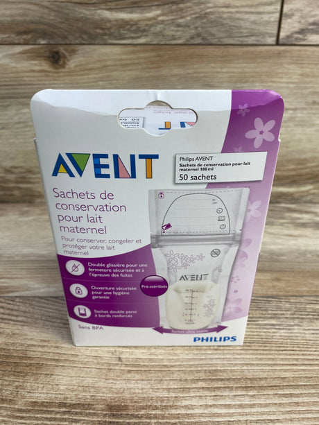 NEW Avent Breast Milk Storage Bags, 50ct. 6oz - Me n Mommy To Be